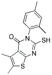 3-(2,4-DIMETHYL-PHENYL)-2-MERCAPTO-5,6-DIMETHYL-3H-THIENO[2,3-D]PYRIMIDIN-4-ONE Struktur