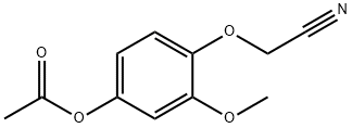 2-(4-ACETOXY-2-METHOXYPHENOXY)-ACETONITRILE Struktur