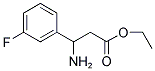 3-AMINO-3-(3-FLUORO-PHENYL)-PROPIONIC ACID ETHYL ESTER Struktur