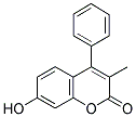 7-HYDROXY-3-METHYL-4-PHENYLCOUMARIN Struktur