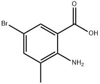 2-AMINO-5-BROMO-3-METHYLBENZOIC ACID Struktur