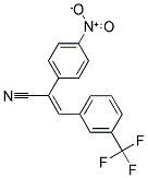 2-(4-NITROPHENYL)-3-(3-TRIFLUOROMETHYLPHENYL)ACRYLNITRILE Struktur