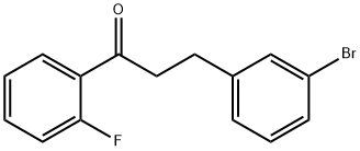 3-(3-BROMOPHENYL)-2'-FLUOROPROPIOPHENONE Struktur