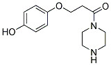 3-(4-HYDROXY-PHENOXY)-1-PIPERAZIN-1-YL-PROPAN-1-ONE Struktur