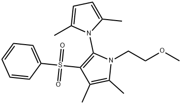 1-(2-METHOXYETHYL)-2,3-DIMETHYL-4-BENZENE SULPHONYL-5-(1-(2,5-DIMETHYL)PYRROLO)-PYRROLE Struktur