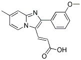 3-[2-(3-METHOXY-PHENYL)-7-METHYL-IMIDAZO[1,2-A]-PYRIDIN-3-YL]-ACRYLIC ACID Struktur