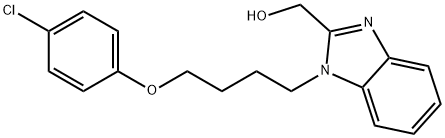 (1-[4-(4-CHLOROPHENOXY)BUTYL]-1H-BENZIMIDAZOL-2-YL)METHANOL Struktur