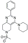 6-(METHYLSULFONYL)-2-PHENYL-4-PIPERIDIN-1-YL-5,6,7,8-TETRAHYDROPYRIDO[4,3-D]PYRIMIDINE Struktur