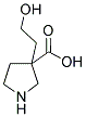 3-(2-HYDROXY-ETHYL)-PYRROLIDINE-3-CARBOXYLIC ACID Struktur