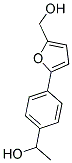 1-(4-[5-(HYDROXYMETHYL)-2-FURYL]PHENYL)ETHANOL Struktur