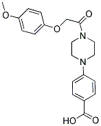 4-(4-[(4-METHOXYPHENOXY)ACETYL]PIPERAZIN-1-YL)BENZOIC ACID Struktur