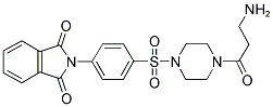 2-[4-[4-(3-AMINO-PROPIONYL)-PIPERAZINE-1-SULFONYL]PHENYL]-ISOINDOLE-1,3-DIONE Struktur