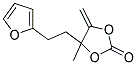 4-[2-(2-FURYL)ETHYL]-4-METHYL-5-METHYLENE-1,3-DIOXOLAN-2-ONE Struktur