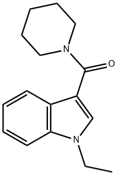 (1-ETHYL-1H-INDOL-3-YL)(PIPERIDINO)METHANONE Struktur