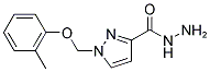 1-O-TOLYLOXYMETHYL-1 H-PYRAZOLE-3-CARBOXYLIC ACID HYDRAZIDE Struktur