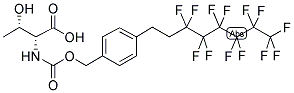 N-(F13 CBZ) D-THREONINE Struktur