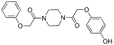 4-(2-OXO-2-[4-(PHENOXYACETYL)PIPERAZIN-1-YL]ETHOXY)PHENOL Struktur