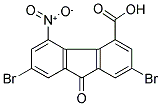 2,7-DIBROMO-4-CARBOXYLIC ACID-5-NITRO-9-FLUORENONE Struktur