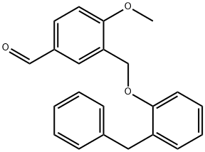 3-(2-BENZYL-PHENOXYMETHYL)-4-METHOXY-BENZALDEHYDE Struktur