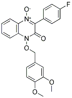 1-[(3,4-DIMETHOXYBENZYL)OXY]-3-(4-FLUOROPHENYL)QUINOXALIN-2(1H)-ONE 4-OXIDE Struktur