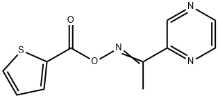 2-([(2-THIENYLCARBONYL)OXY]ETHANIMIDOYL)PYRAZINE Struktur