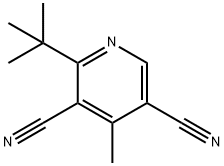 2-TERT-BUTYL-4-METHYL-3,5-PYRIDINEDICARBONITRILE Struktur