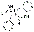 3-BENZYL-4-HYDROXY-2-MERCAPTO-3,4-DIHYDRO-QUINAZOLINE-4-CARBOXYLIC ACID Struktur