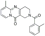 6-METHYL-2-(2-METHYLBENZOYL)-1,2,3,4-TETRAHYDRO-11H-DIPYRIDO[1,2-A:4',3'-D]PYRIMIDIN-11-ONE Struktur