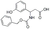 3-BENZYLOXYCARBONYLAMINO-3-(3-HYDROXY-PHENYL)-PROPIONIC ACID Struktur