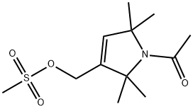 1-ACETYL-2,2,5,5-TETRAMETHYL-3-PYRROLINE-3-METHANESULFONYLMETHANOL Struktur