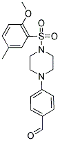 4-(4-[(2-METHOXY-5-METHYLPHENYL)SULFONYL]PIPERAZIN-1-YL)BENZALDEHYDE Struktur