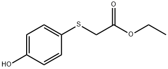 ETHYL 2-[(4-HYDROXYPHENYL)SULFANYL]ACETATE Struktur