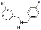 1-(3-BROMOPHENYL)-N-(4-FLUOROBENZYL)METHANAMINE Struktur