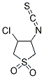 3-CHLORO-4-ISOTHIOCYANATO-TETRAHYDRO-THIOPHENE 1,1-DIOXIDE Struktur