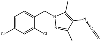 1-(2,4-DICHLORO-BENZYL)-4-ISOTHIOCYANATO-3,5-DIMETHYL-1H-PYRAZOLE Struktur