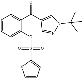 2-([1-(TERT-BUTYL)-1H-PYRAZOL-4-YL]CARBONYL)PHENYL 2-THIOPHENESULFONATE Struktur