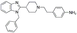 4-(2-[4-(1-BENZYL-1H-BENZOIMIDAZOL-2-YL)-PIPERIDIN-1-YL]-ETHYL)-PHENYLAMINE Struktur