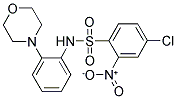 ((4-CHLORO-2-NITROPHENYL)SULFONYL)(2-MORPHOLIN-4-YLPHENYL)AMINE Struktur