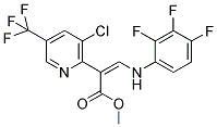 METHYL (Z)-2-[3-CHLORO-5-(TRIFLUOROMETHYL)-2-PYRIDINYL]-3-(2,3,4-TRIFLUOROANILINO)-2-PROPENOATE Struktur