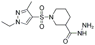 1-(1-ETHYL-3-METHYL-1 H-PYRAZOLE-4-SULFONYL)-PIPERIDINE-3-CARBOXYLIC ACID HYDRAZIDE Struktur