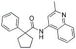 N-(2-METHYL(4-QUINOLYL))(PHENYLCYCLOPENTYL)FORMAMIDE Struktur