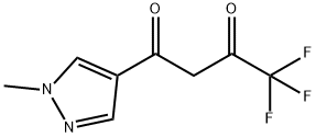 4,4,4-TRIFLUORO-1-(1-METHYL-1H-PYRAZOL-4-YL)-BUTANE-1,3-DIONE Struktur