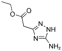 (5-AMINO-1H-[1,2,4]TRIAZOL-3-YL)-ACETIC ACID ETHYL ESTER Struktur