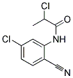 2-CHLORO-N-(5-CHLORO-2-CYANOPHENYL)PROPANAMIDE Struktur