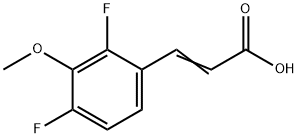 2,4-DIFLUORO-3-METHOXYCINNAMIC ACID Struktur