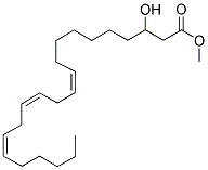 3(R,S)-HYDROXY-10(Z),13(Z),16(Z)-DOCOSATRIENOIC ACID METHYL ESTER Struktur