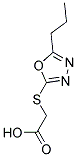 [(5-PROPYL-1,3,4-OXADIAZOL-2-YL)SULFANYL]ACETIC ACID Struktur