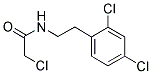 2-CHLORO-N-[2-(2,4-DICHLORO-PHENYL)-ETHYL]-ACETAMIDE Struktur