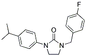 1-(4-FLUOROBENZYL)-3-(4-ISOPROPYLPHENYL)IMIDAZOLIDIN-2-ONE Struktur