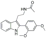 N-(2-[2-(2,4-DIMETHOXYPHENYL)-1H-INDOL-3-YL]ETHYL)ACETAMIDE Struktur